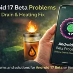 android 17 beta problems on Pixel battery drain and heating issue
