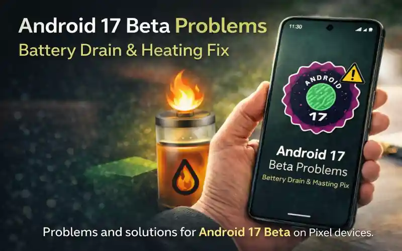 android 17 beta problems on Pixel battery drain and heating issue