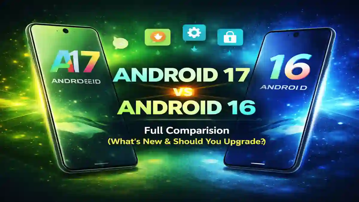 Android 17 vs Android 16 full comparison