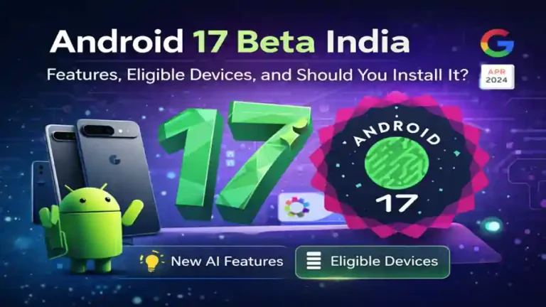 Android 17 Beta India update featured image with green Android theme