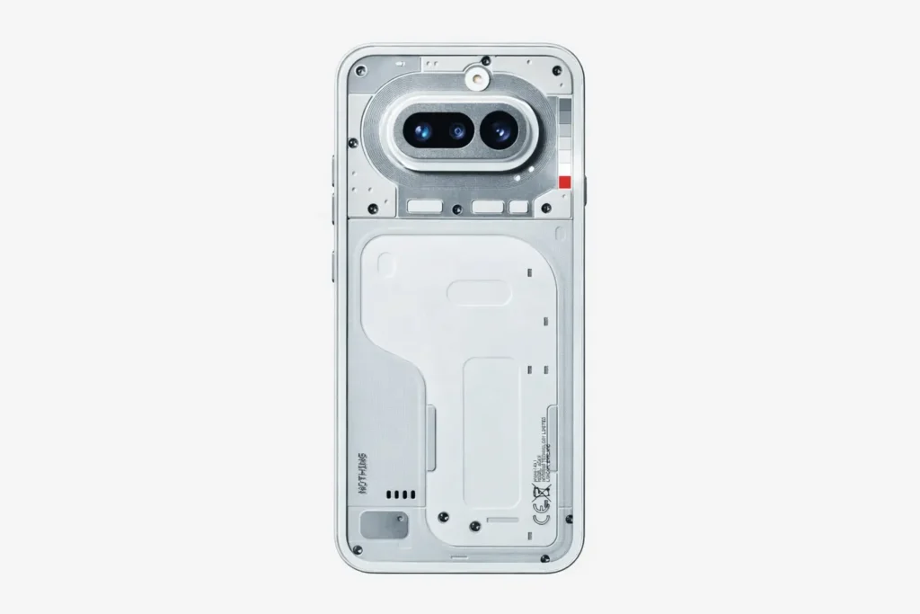 Nothing Phone 4a design with transparent back and dual camera module
