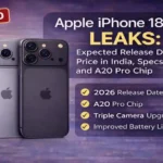 Apple iPhone 18 Pro leaks showing expected release date price in India specs camera and A20 Pro chip