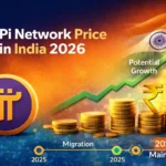 Pi Network price in India 2026 update showing Pi Coin value growth and mainnet migration progress