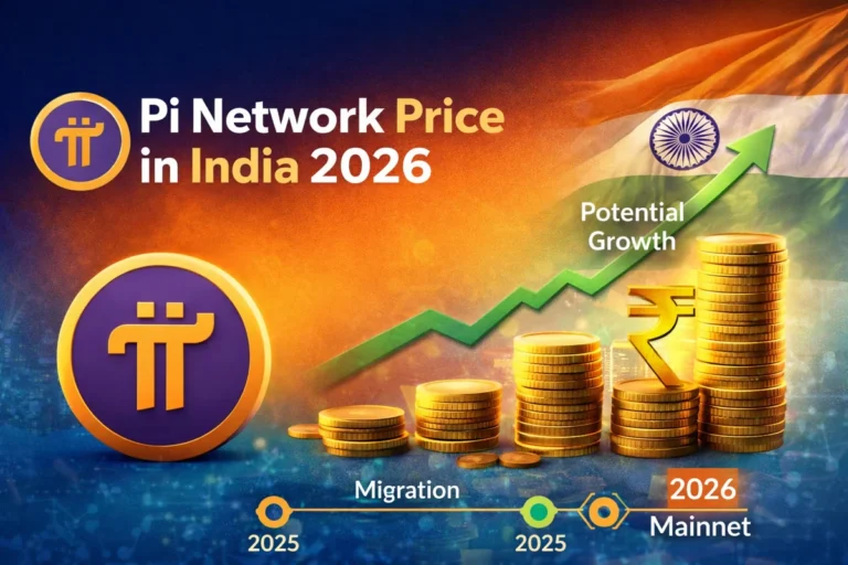 Pi Network price in India 2026 update showing Pi Coin value growth and mainnet migration progress