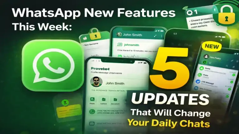 WhatsApp New Features This Week including chat lock AI username and HD media update